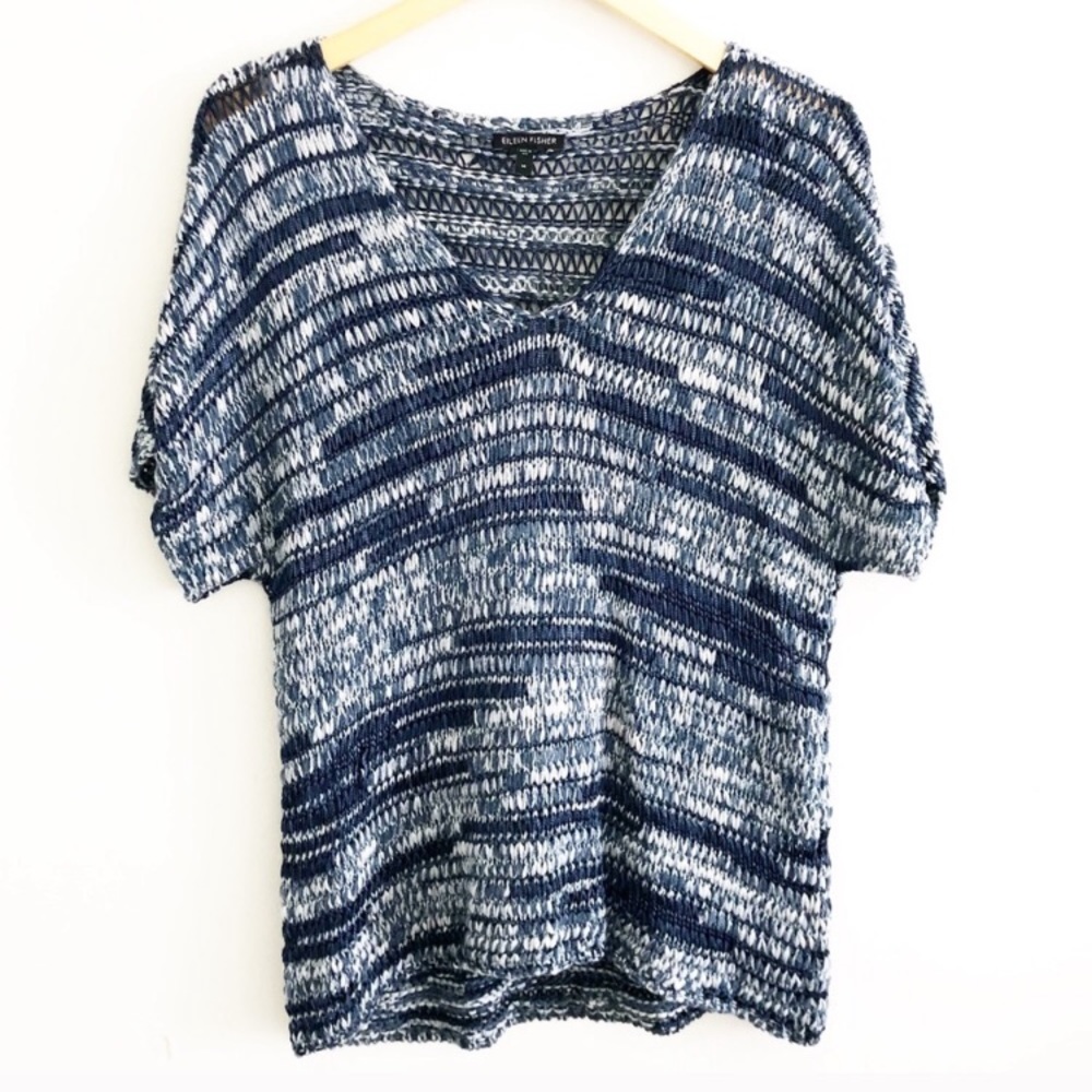 Eileen Fisher Marled Open Knot Sweater